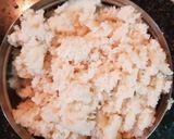 A picture of step 1 of Idli Upma.