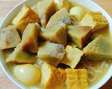 Hình bước làm 4 của món Bún cà ri chay