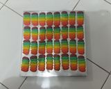 Foto langkah ke 8 dari resep Lidah Kucing Rainbow Garing, Kriuk, Kress Kress.