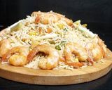 A picture of step 6 of Tom yum shrimp rice.