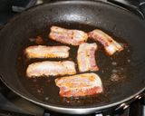 A picture of step 2 of Pan-Seared Liver with Shallots, Bacon, and Cashews (Keto, Jon Style).
