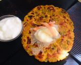 A picture of step 2 of Makki methi Parantha.