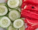 Hình bước làm 1 của món Detox dưa hấu + dưa leo
