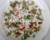 A picture of step 5 of Kashmiri raita.
