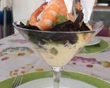 Foto del paso 3 de la receta Cóctel de langostinos con mahonesa de mango