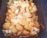 Une image de l'étape 4 de Pommes de terre en cubes au cheddar mozzarella #octobre #airfryer.