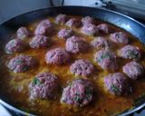 A picture of step 2 of Meatball biryani.