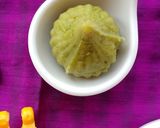 A picture of step 3 of Green Gram Modak.