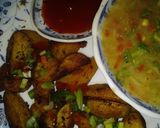 A picture of step 6 of Roasted potatoes with soup.