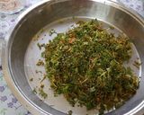 A picture of step 2 of Zhanzhanit Besan Kothimbir Vadi.