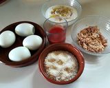 Foto del paso 1 de la receta Huevos rellenos con bechamel