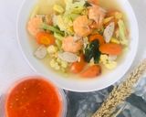Foto langkah ke 6 dari resep Capcay udang bakso kuah kental.
