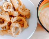 Hình bước làm 6 của món Mực chiên và sốt Aioli
