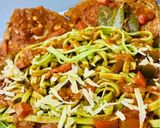 Foto del paso 7 de la receta: FIDEOS NIDO DE ESPINACA Y AJO CON SALSA TUCO DE CARRE DE CERDO🍝🍖🍝