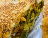 Foto del paso 10 de la receta: 🥟CALZONE🥟 DE PUERROS 🧀QUESO🧀 Y 🍖 JAMÓN🍖 (masa casera) 😋