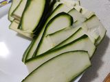 Calabacín gratinado con jamón y queso (air fryer)