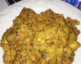 A picture of step 4 of Beans with Ripe Plantain.