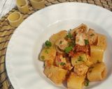 Foto del passaggio 4 della ricetta Calamarata di pesce spada con pesto di pomodori secchi