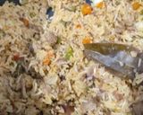 A picture of step 2 of Vegetables soya chunk Biryani cauliflower.
