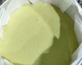 Foto langkah ke 4 dari resep Matcha Ubi Burnt Cheesecake.