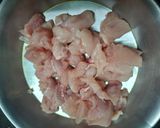 A picture of step 1 of Dahi Chicken Kabab with a Yogurt Mint Coriander Dip.