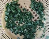 A picture of step 1 of Methi paratha.