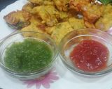 A picture of step 4 of Mint & Coriander Fritters.