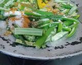 A picture of step 2 of Bhindi Tawa Fry.