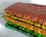 Foto langkah ke 9 dari resep Rainbow Cake tanpa SP.