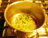A picture of step 5 of Taro with buttermilk gravy aka taro morekuzhambu.