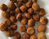 A picture of step 6 of Chickpea Falafel Balls with Tahini Sauce.