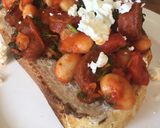 A picture of step 7 of Chorizo Beans on Toast.