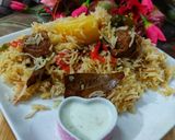 A picture of step 6 of Beef yakhni pulao.