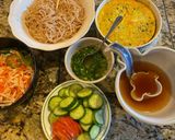 A picture of step 4 of Vietnamese Broken Rice with Grilled Pork Chop, Shredded Pork, and Egg Meatloaf (Cơm tấm sườn bì chả).