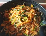 Foto langkah ke 4 dari resep 123.Pad Thai(Kwetiu goreng thailand).