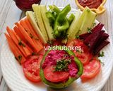 A picture of step 4 of Schezwan style Beetroot Dip.