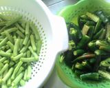 Foto langkah ke 1 dari resep #43 Besengek /Tumis buncis cabe ijo.