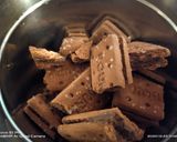 A picture of step 1 of Oats jaggery cake.