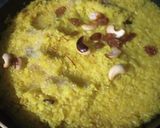 A picture of step 3 of Basanti pulao.