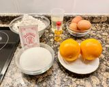 A picture of step 1 of Orange Cake with Chocolate Chips.