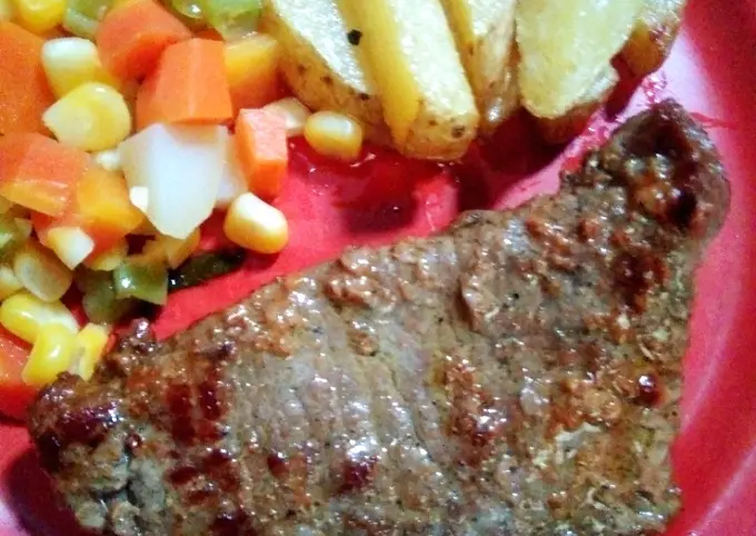 Langkah-langkah untuk membuat Cara membuat Beef steak rumahan
