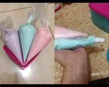 Foto langkah ke 6 dari resep Pastel Macaroons from Meringue Cookies filled Chocomaltine.