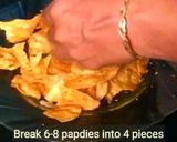 A picture of step 5 of Aloo Dahi Papdi Chaat.