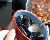 Foto del paso 5 de la receta: Macarrones con "crumble" de mejillones gratinados