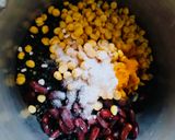 A picture of step 1 of White butter + Black beans Dal makhani.