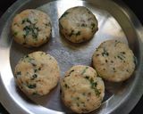 A picture of step 2 of Aloo tikki with Mint Buttermilk.