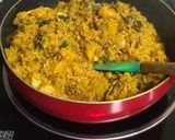A picture of step 6 of Muri Ghonto: Bengali Yellow Rice with Fish Head.