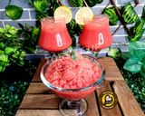 A picture of step 3 of Non Alcoholic Watermelon Coolers Watermelon Slush Watermelon Ice cream Three Varieties One Recipe.