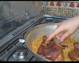 صورة لخطوة 14 من وصفة الكبسه السعودية بالفراخ في حله واحده وباسهل طريقه