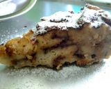 Foto langkah ke 5 dari resep Puding Roti (roti cokelat dan keju sisa).